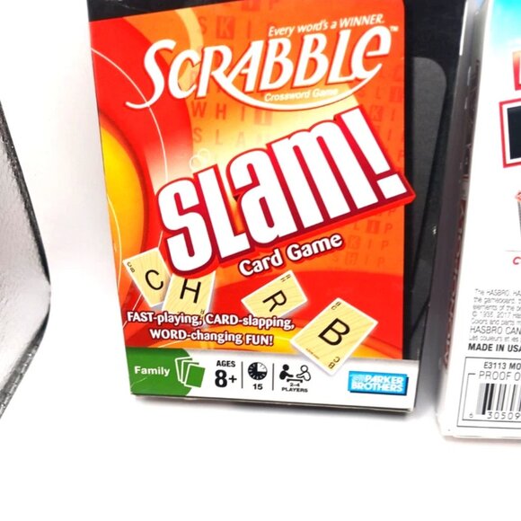 Monopoly Deal Card Game + Scrabble Slam  Card Game New - Picture 6 of 6